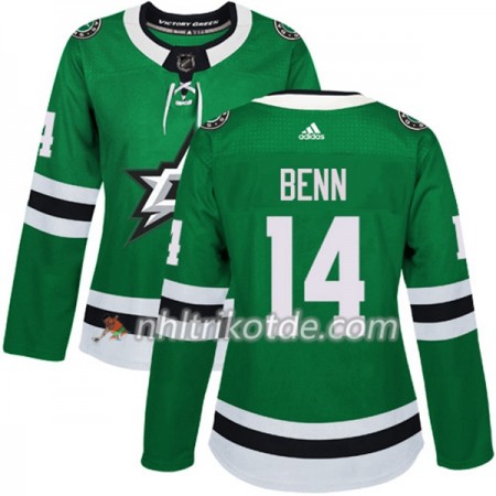 Dallas Stars Trikot Jamie Benn 14 Adidas 2017-2018 Kelly Grün Authentic - Dame